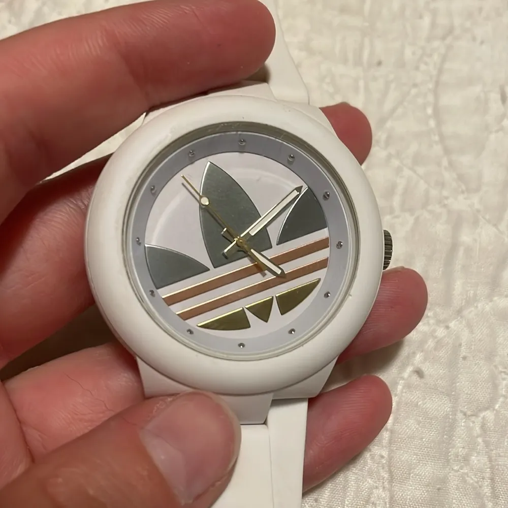 Women’s White Adidas Watch - Image 2