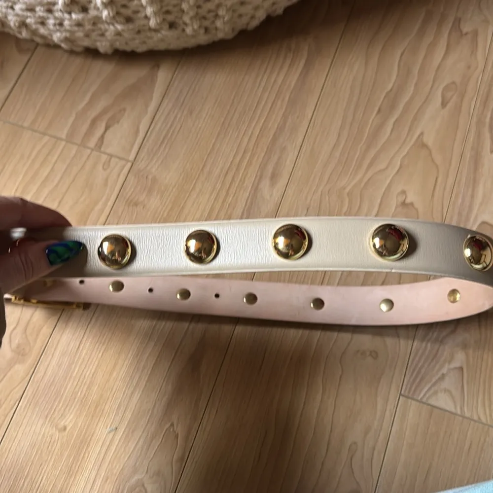 Aureum Collective Studded Leather Belt Gold - Image 2
