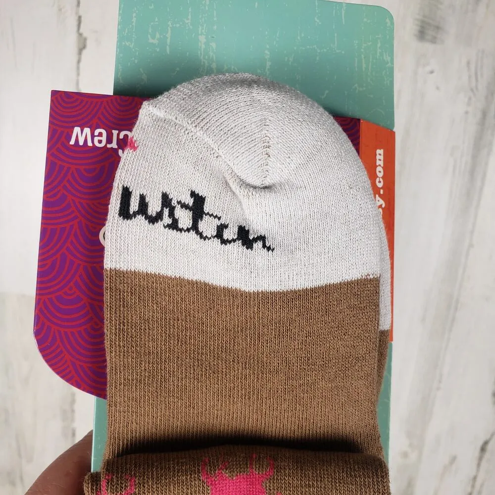 NWT Justin Boots Fashion Cushioned Sole Horse Crew Socks Women's Size Small - Image 7