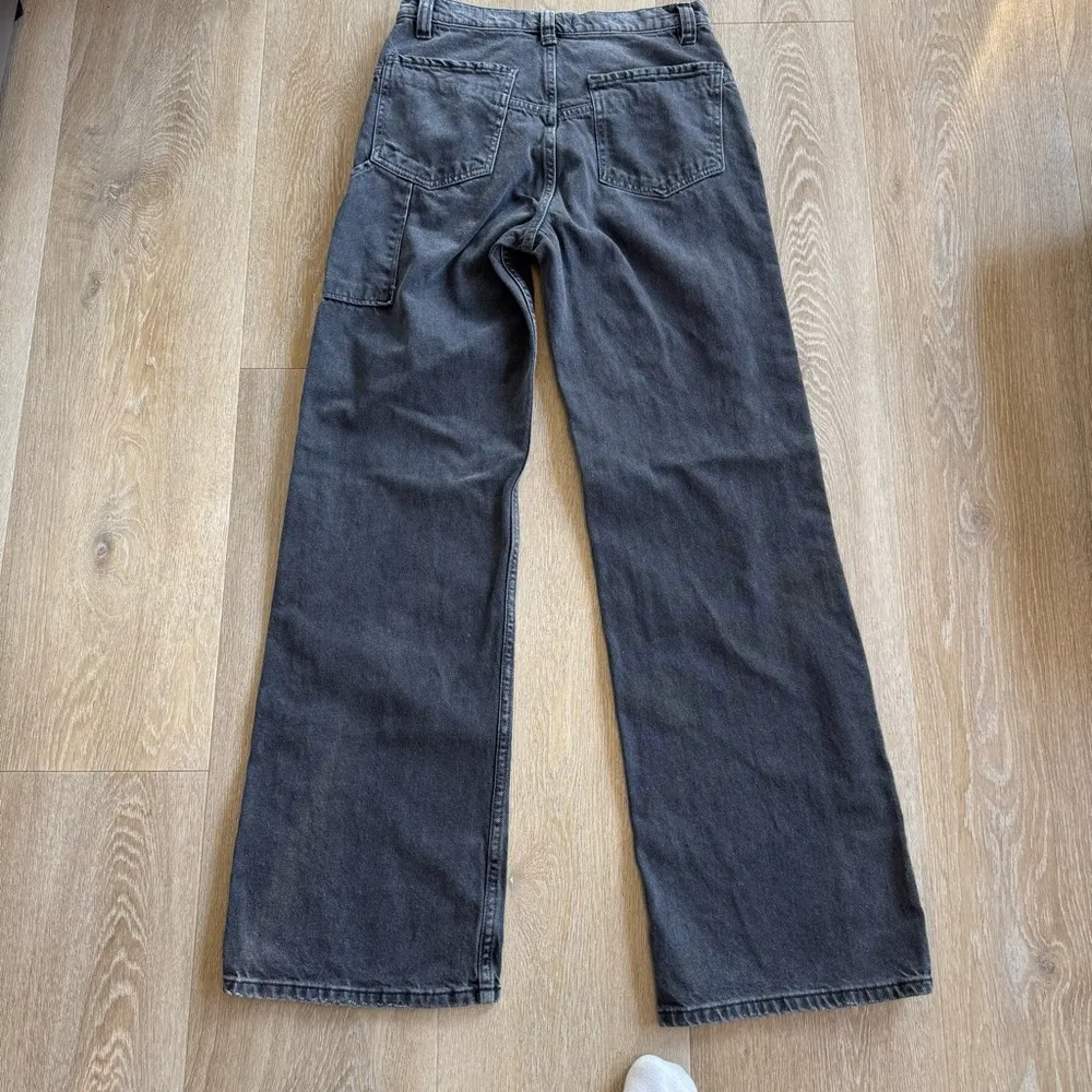 Free People We The Free Grey Baggy Denim Jeans - Image 5