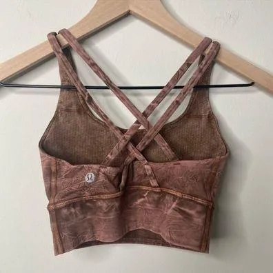 Lululemon Energy Sports Bra Longline Brown - Image 4