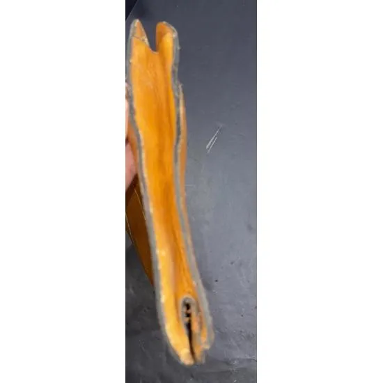 Vintage Genuine Leather Tan Rustic Distressed Workwear Satchel Briefcase Bag - Image 8