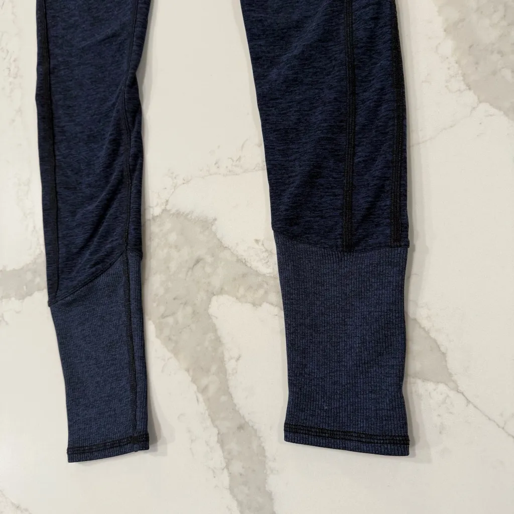 ALO Yoga High-Waist Alosoft Lounge Legging Women’s Small Rich Navy Heather Blue - Image 6