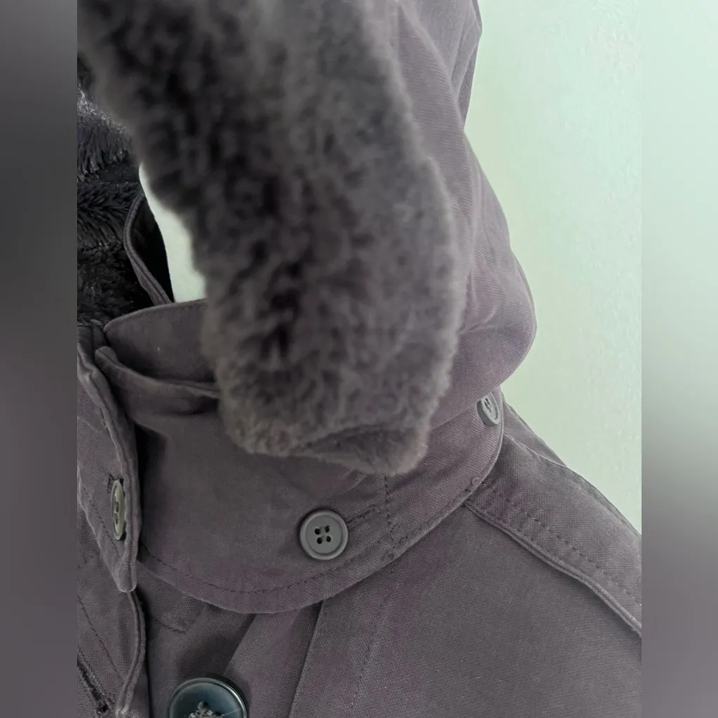 Comptoir Des Cotonniers women’s Purple Trench Coat with warm layer small $650 Size XS - Image 5