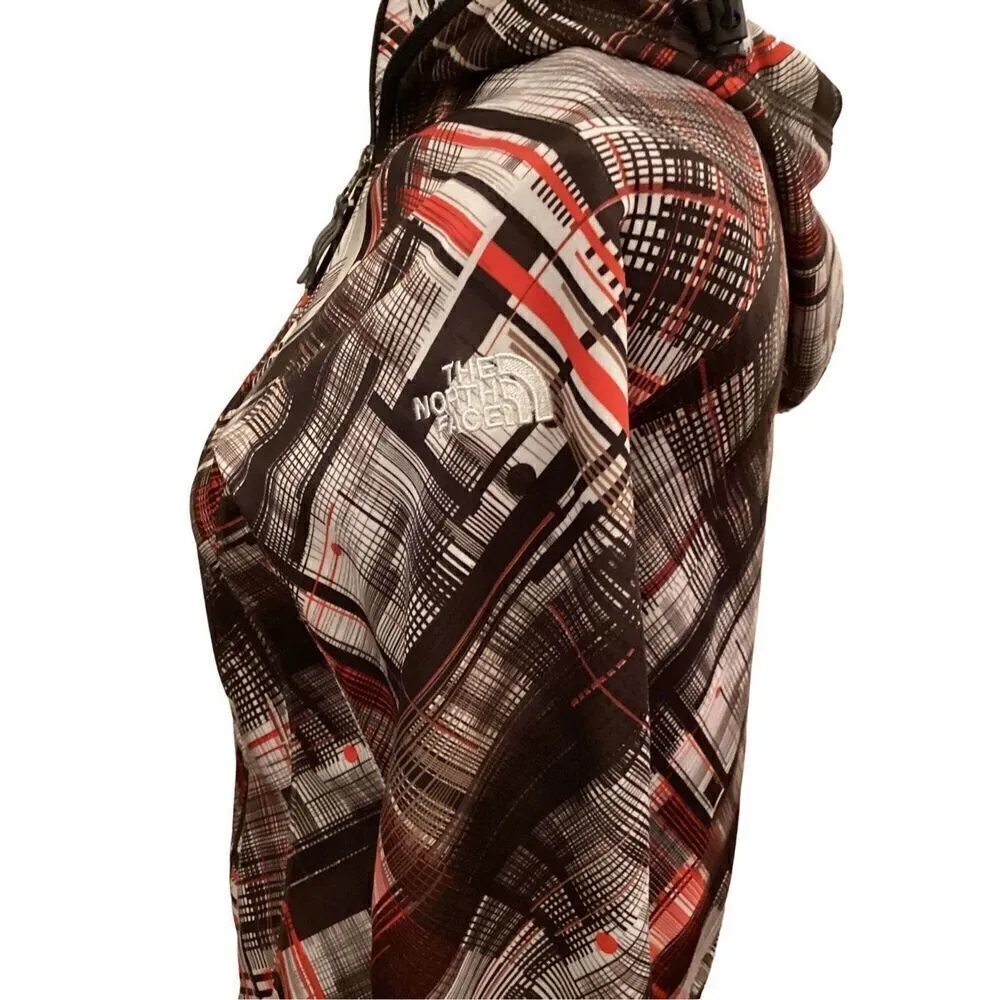 Vintage The North Face Fleece Full Zip Hoodie Thumbholes Sweatshirt Plaid Preppy - Image 7