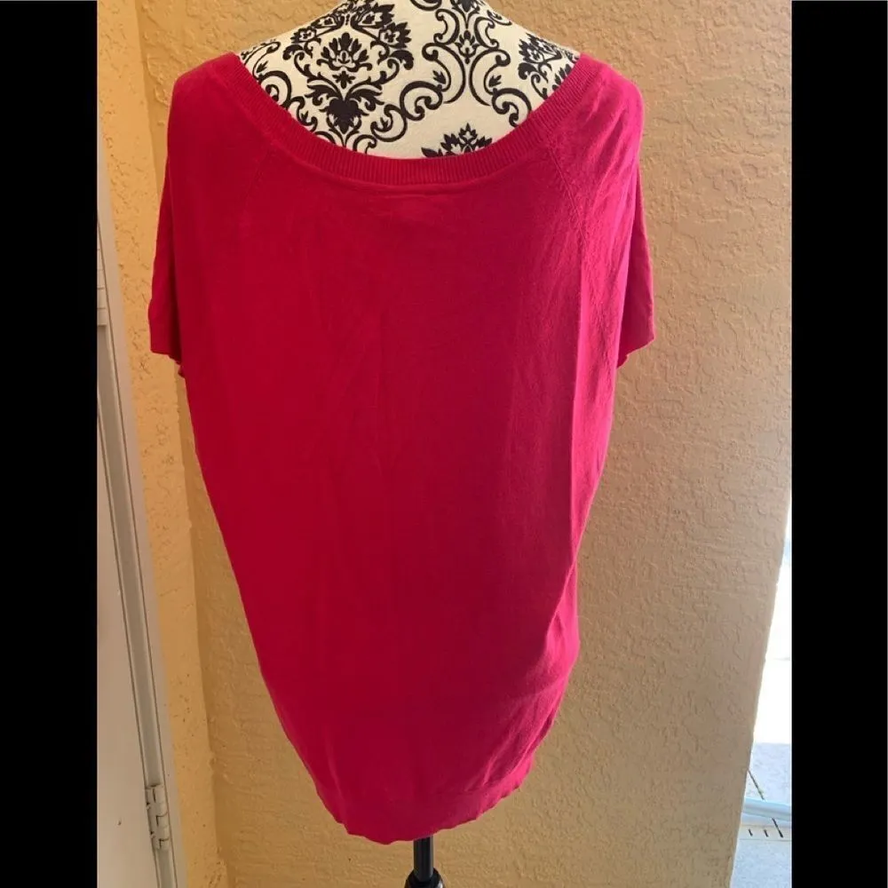 Torrid‎ Size 2 Hot pink Light sweater Top 2x - Image 2