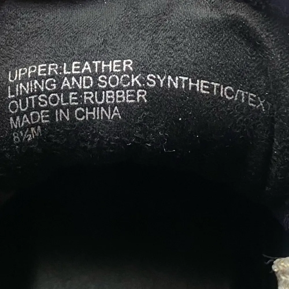 Banana Republic • Navy Genuine Suede Gold Metallic Laces High Top Sneakers - Image 5