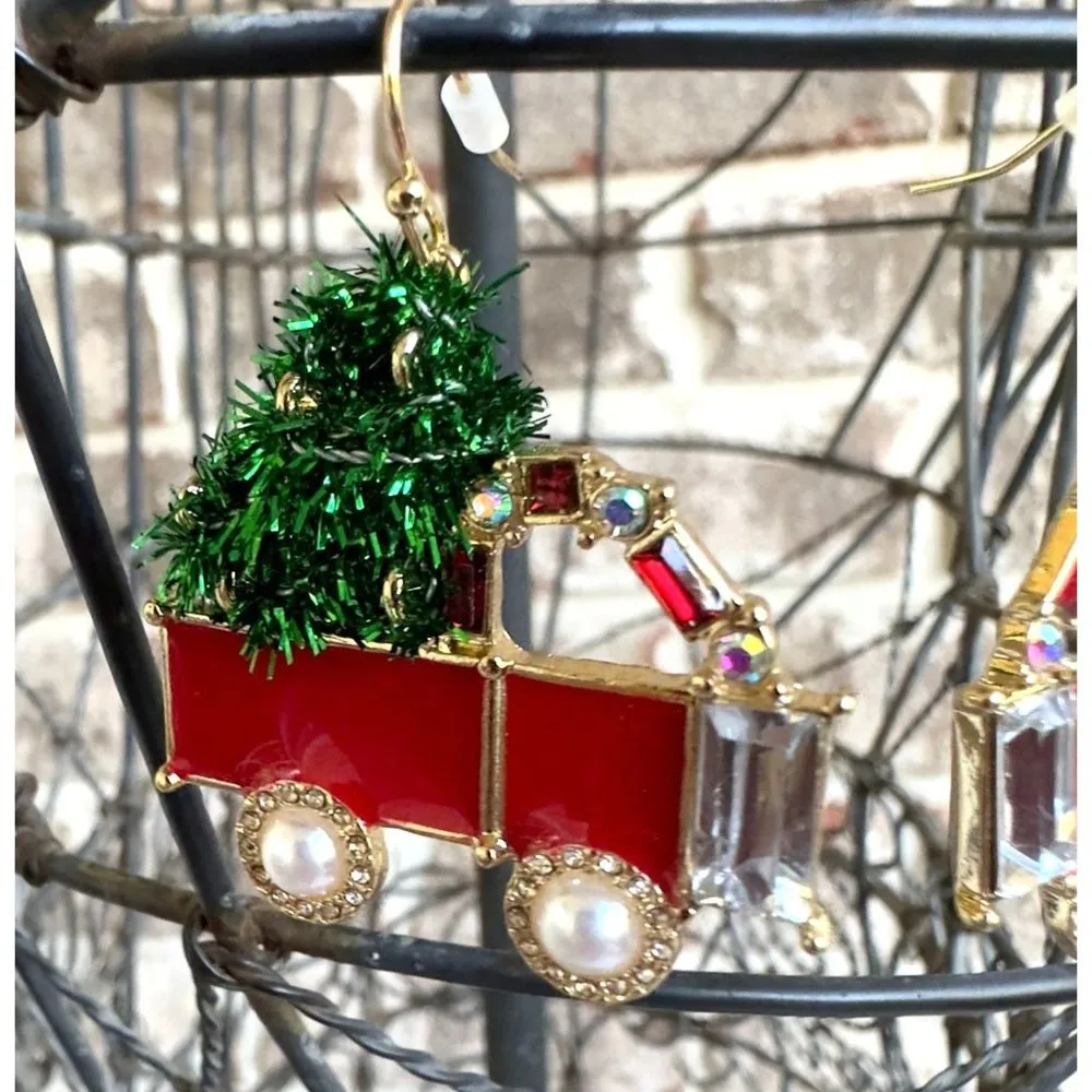 Trip to  Christmas Tree Farm Earrings Handmade Jewelry Home for Holidays… - Image 6