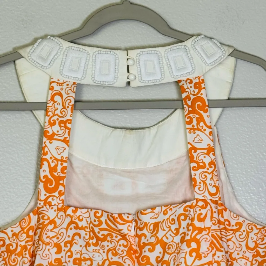 Lilly Pulitzer Rare Jubilee Angie Harmon Beaded Shift OJ Orange Catalina Size 12 - Image 7