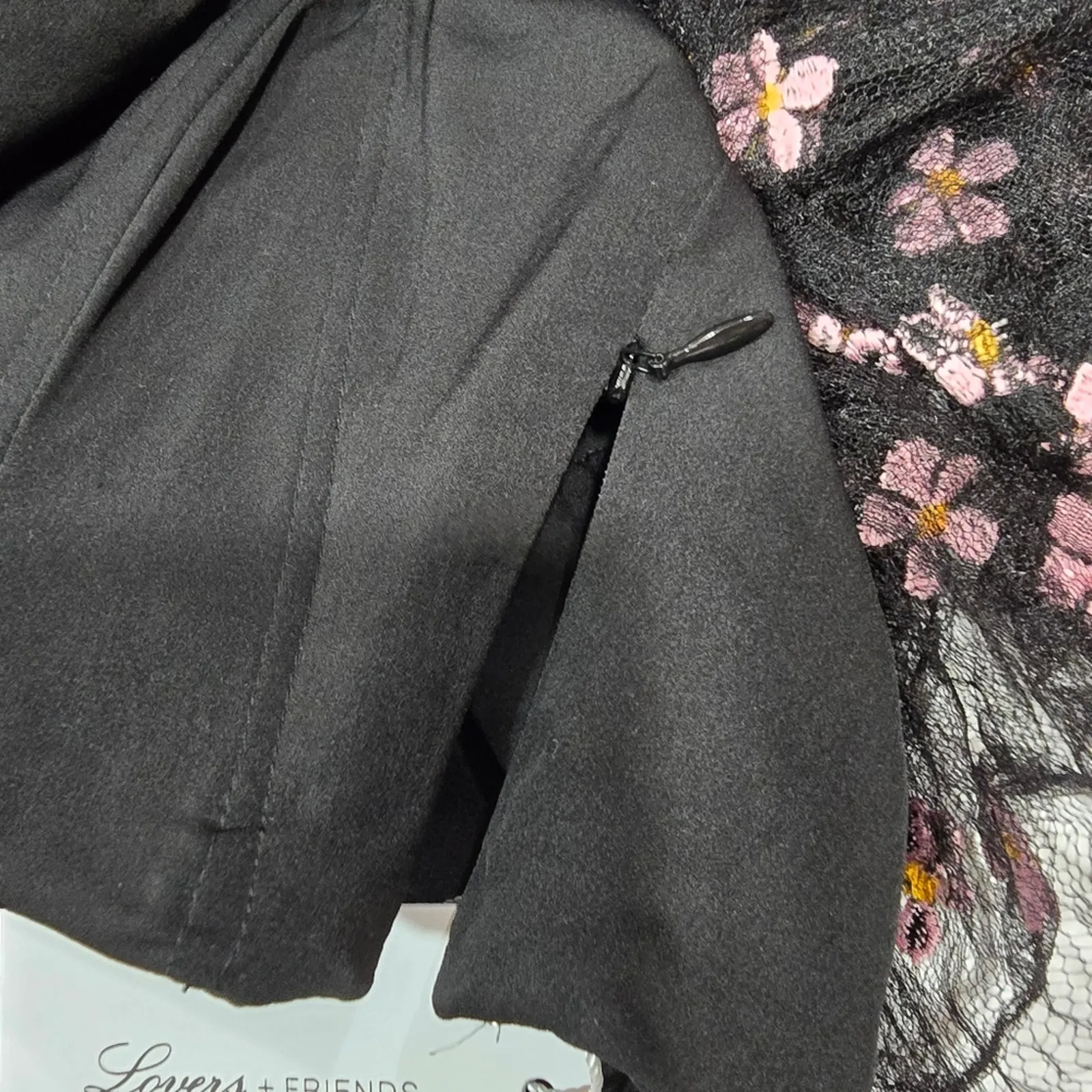 Lovers and Friends Juliana Top in Black and Pink XXS - Image 9