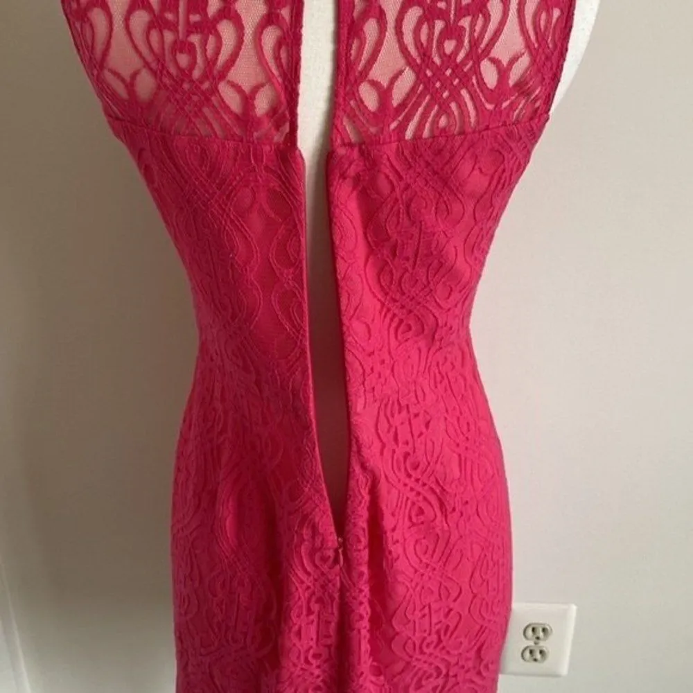 CeCe  by Cynthia Steffe Hayden Deco-Lace Pink Bodycon Dress Size 4 - Image 8