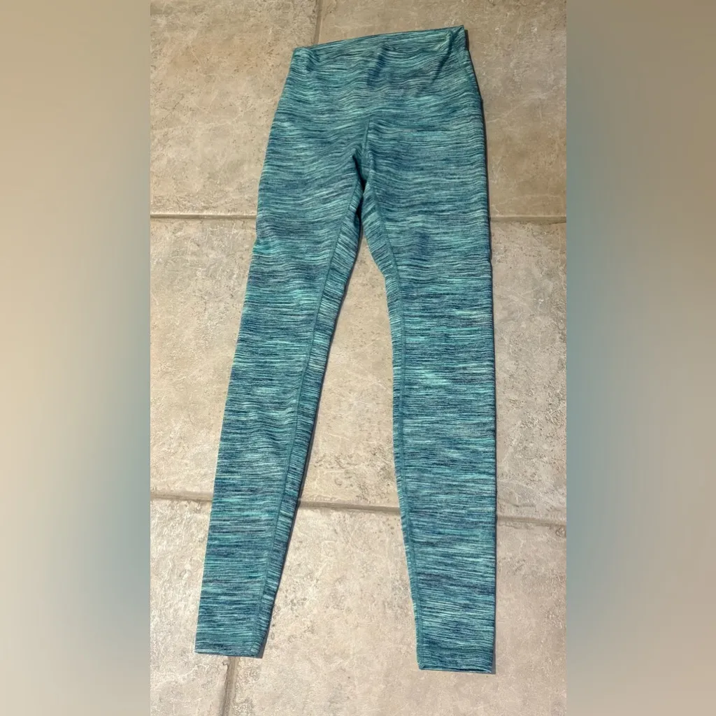Rare Lululemon Wunder Under Pant Space Dye Camo Alberta Lake Fresh Teal Sz 6 - Image 5