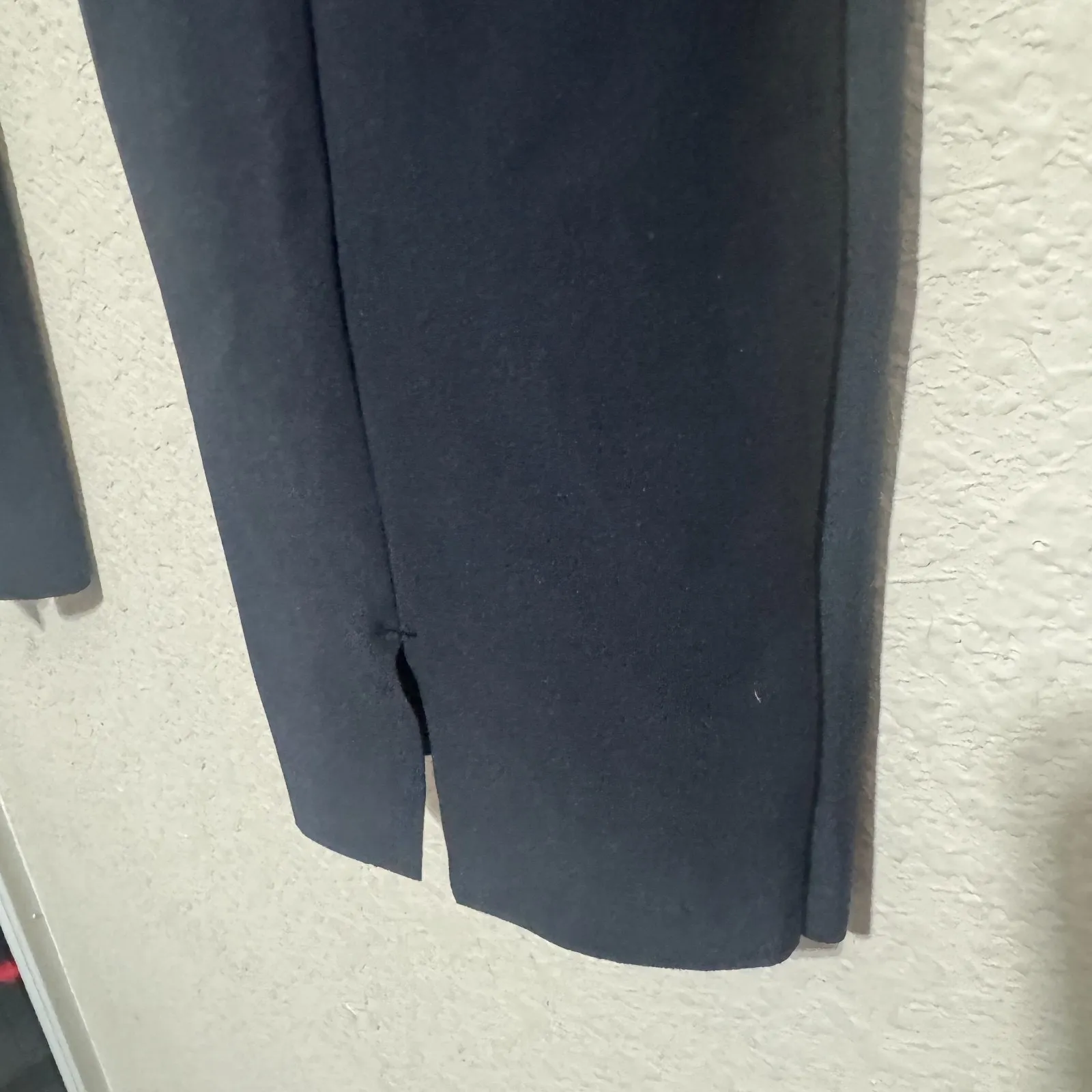 Banana Republic BR Standard Trousers Career Pants black slit high rise sz 8 - Image 7