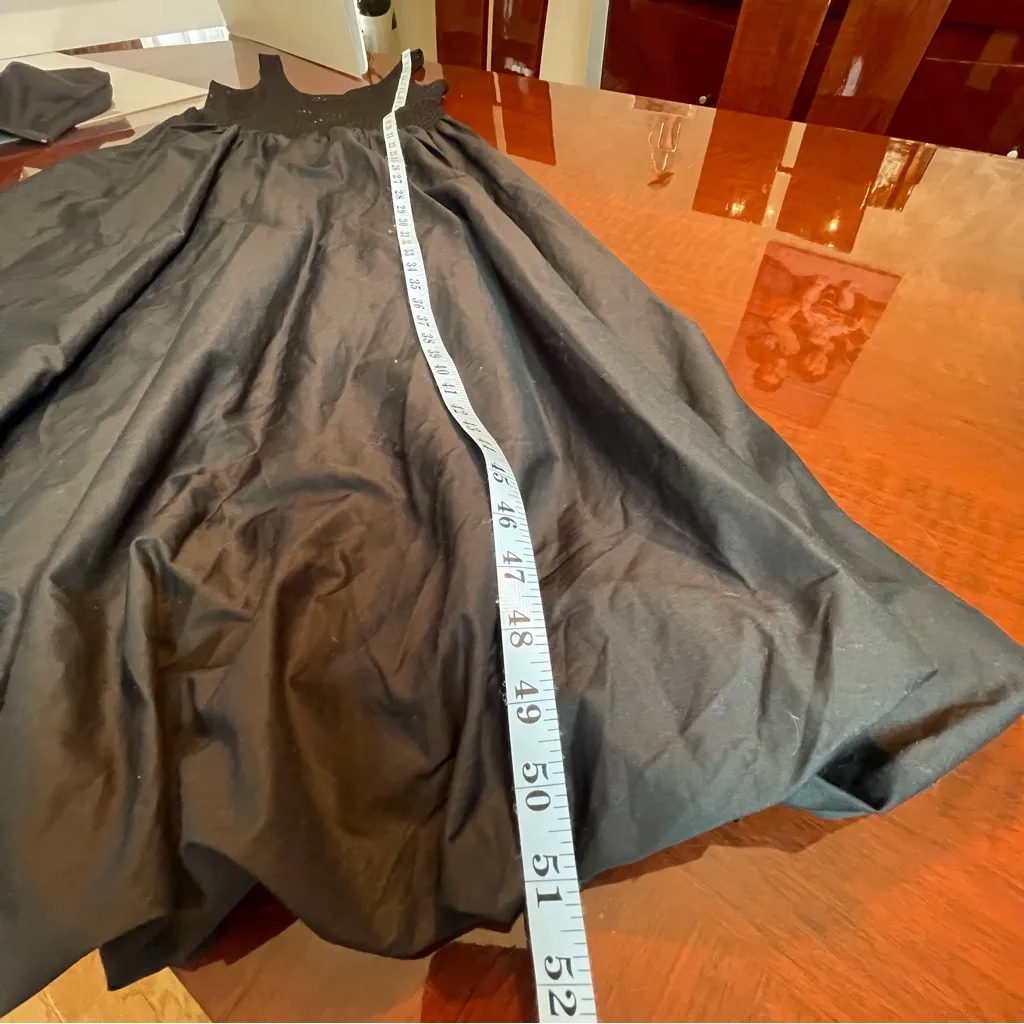 ASTR THE LABEL Sleeveless Contrast Bubble-Hem Midi Dress Black Sz Medium M - Image 12