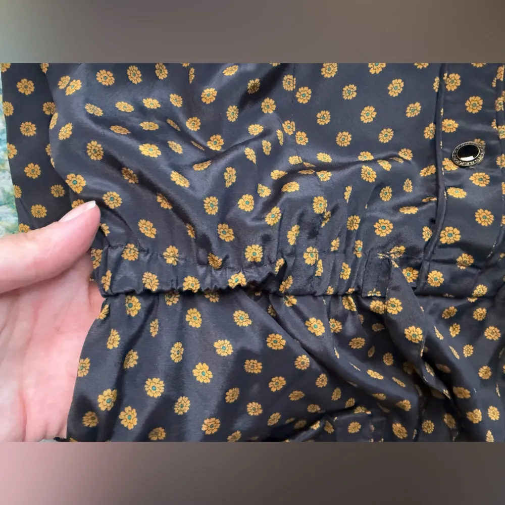 Vintage 80/90s Leslie Fay Collections tie waist printed shirt dress, size 10 - Image 16