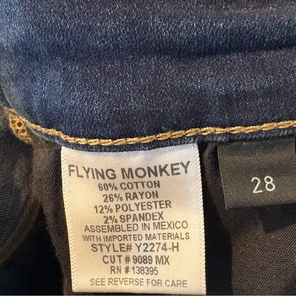 Flying Monkey Jean Shorts Size‎ 28 - Image 6