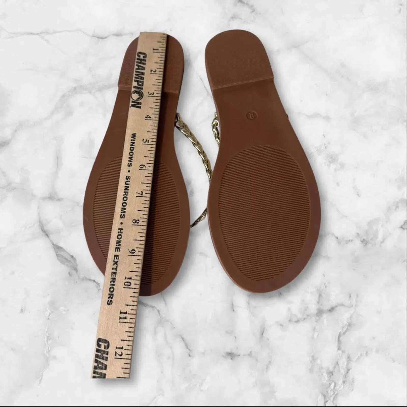 Stylish HeyGirl Braided Flip Flops by Corkys Women's Size 9 Summer - Image 4