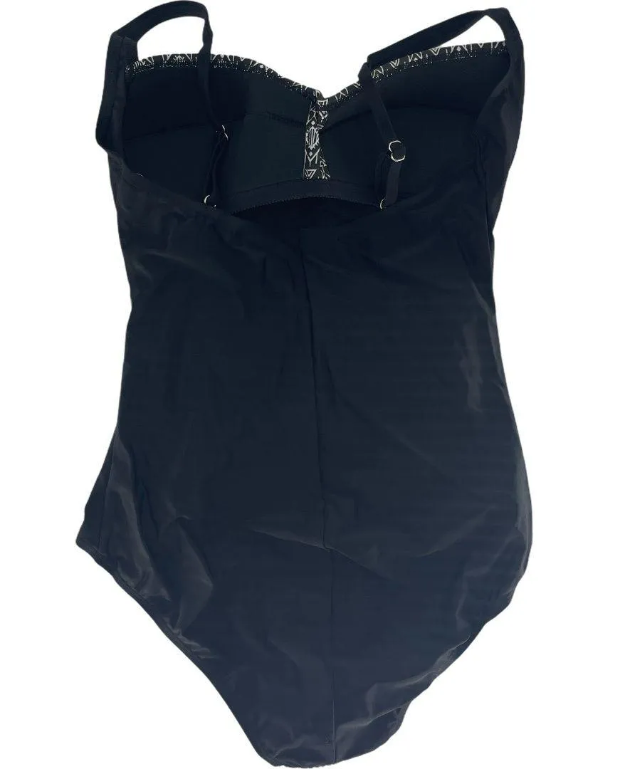 Emerald Bay Aztec Swimsuit Black Size 14 - Image 2