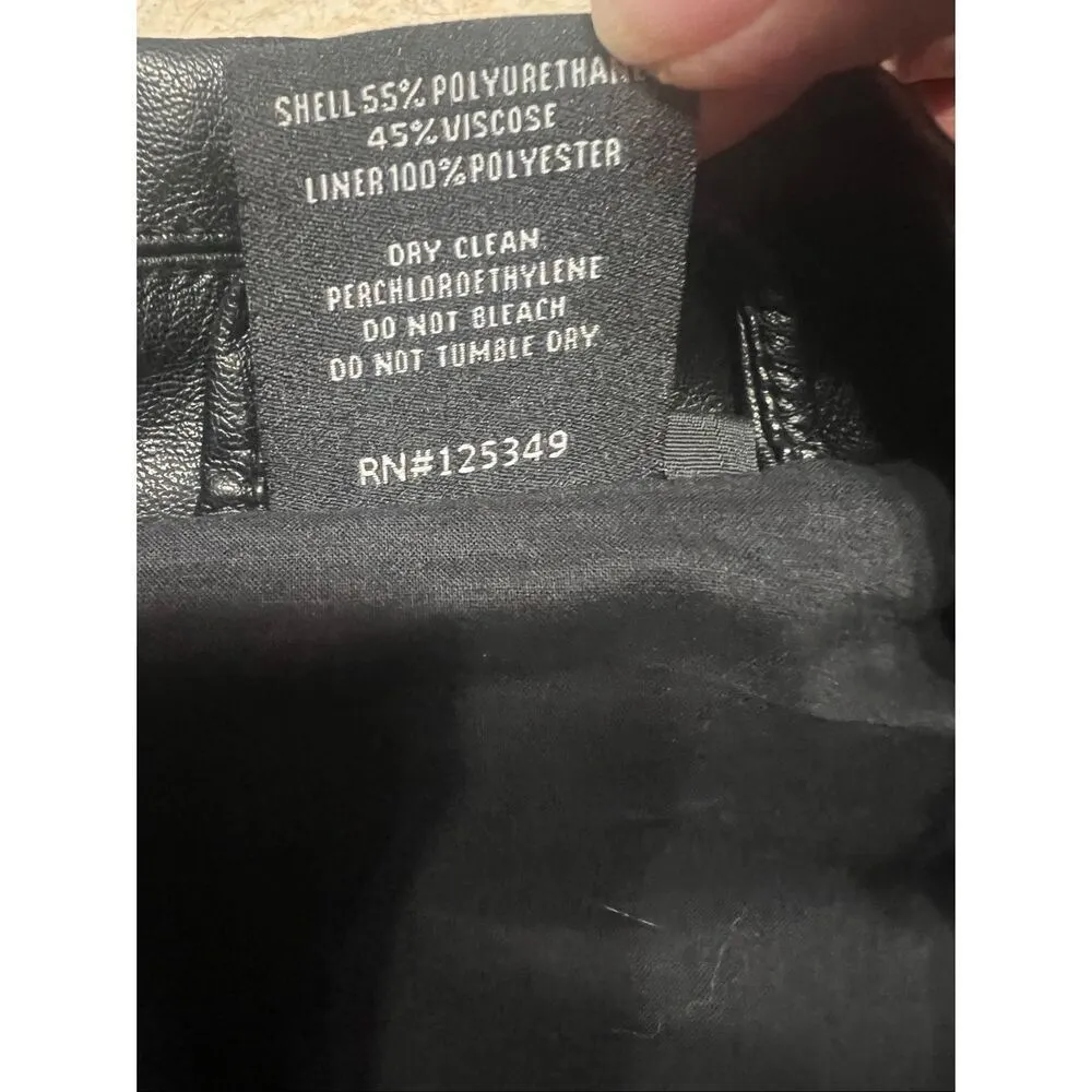 WWE Fin Balor Unisex Faux Leather Jacket Sz S Black - Image 4