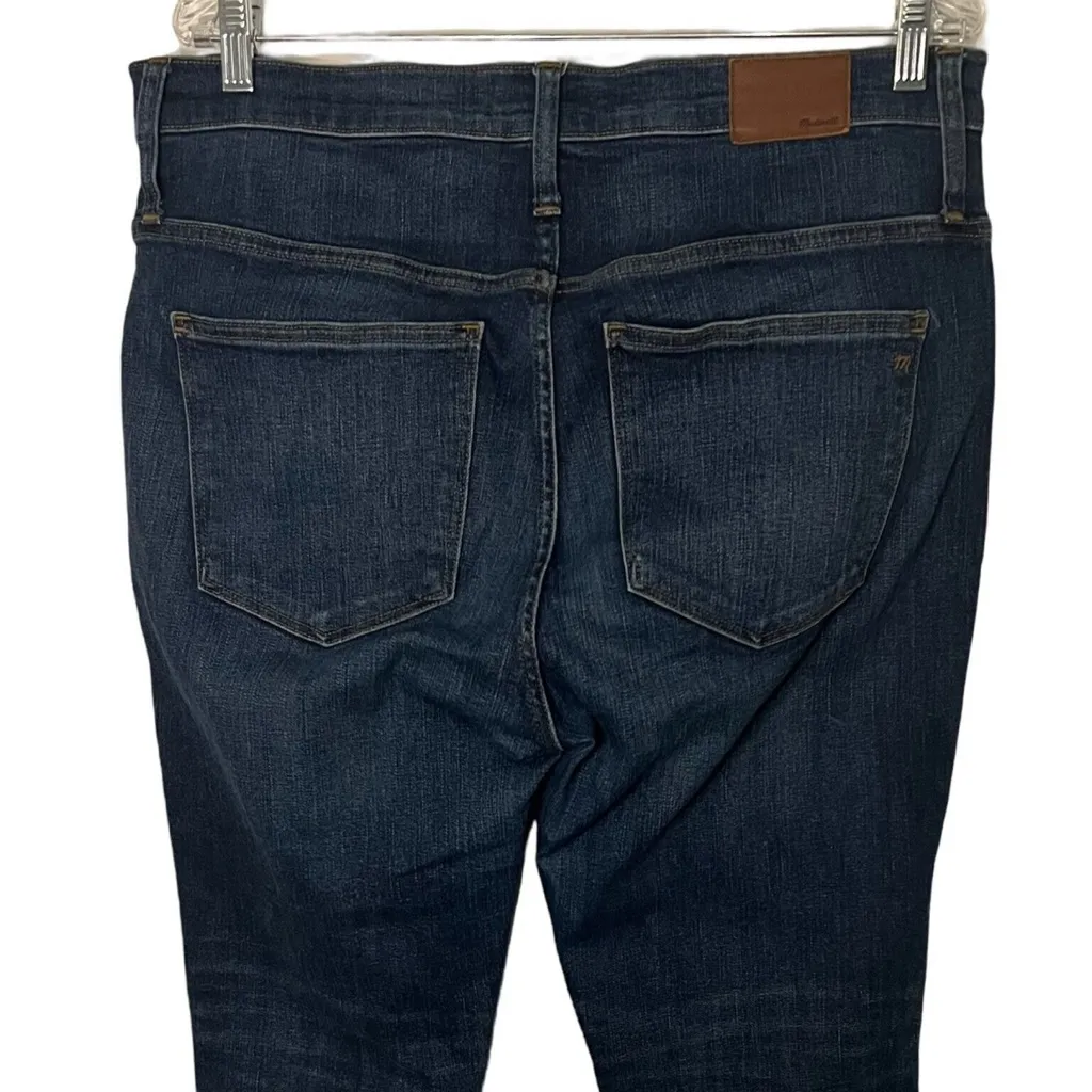 Madewell Women’s Slim Straight Jeans Dark Wash Denim Stretch Size 33 Inseam 27 - Image 8