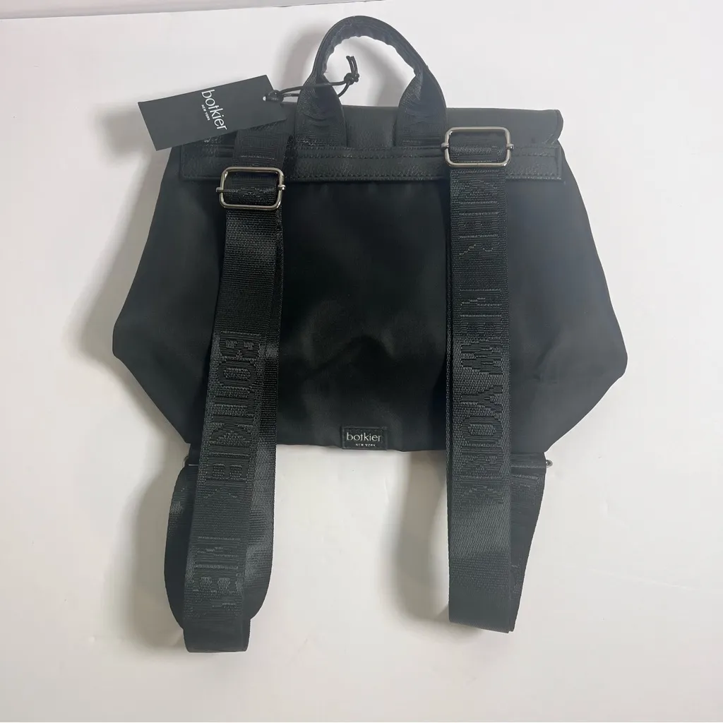 Botkier Trigger Mini Nylon Backpack - Black NWT Zippers‎ - Image 3