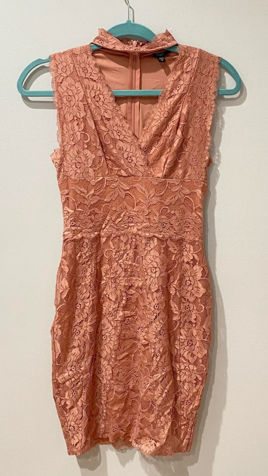 Rose Pink Lace Dress - Image 2
