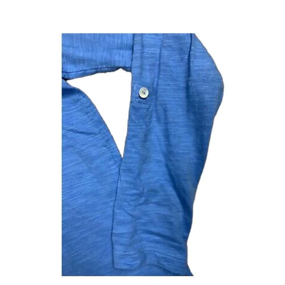 J jill light blue knit hoodie with drawstring. Size undefined - Image 4