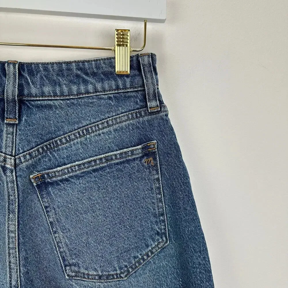 NEW Madewell The Curvy Perfect Vintage Short Dewberry Wash Blue High Rise US 25 - Image 12