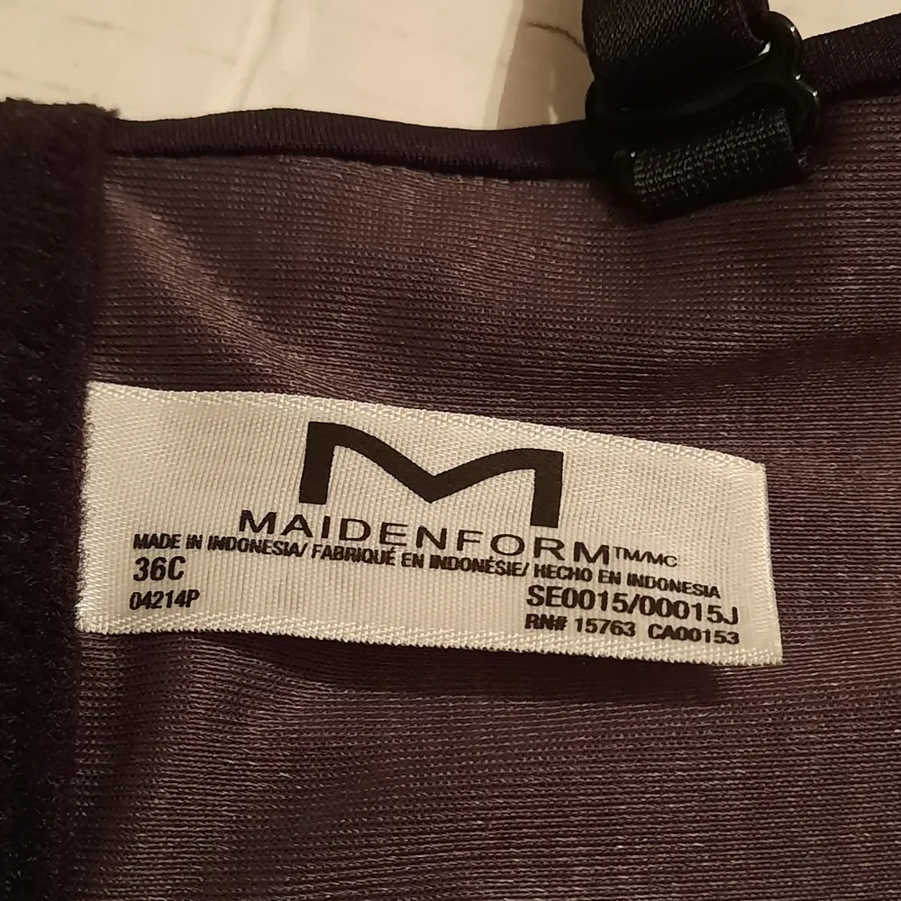 Maidenform Self Expressions Bra Women Size 36C Black Strapless Wireless - Image 13