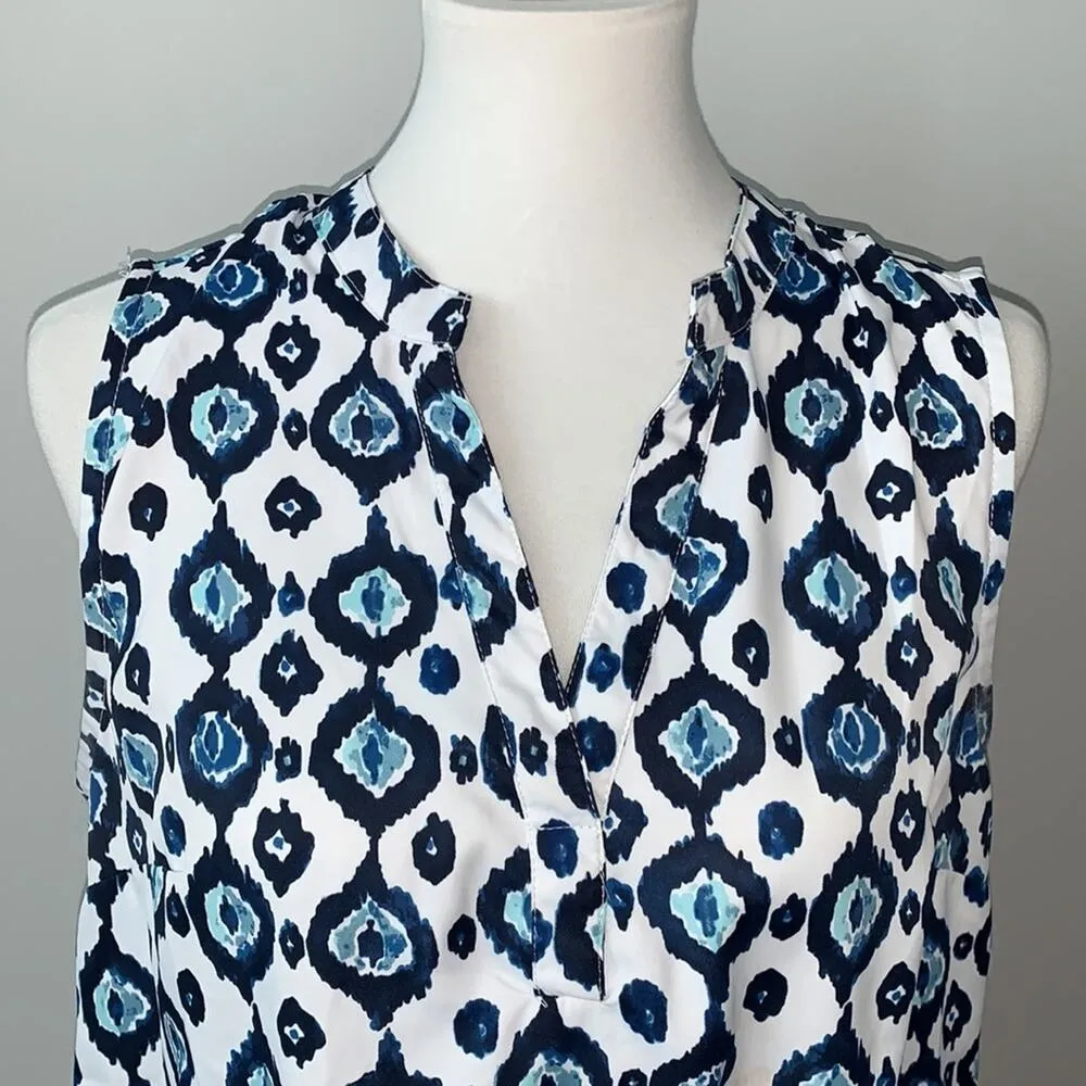 Mud Pie Sleeveless V Neck Tunic Blouse Sz M - Image 2