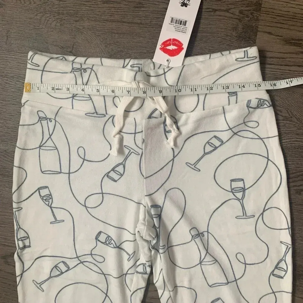 Wildfox Popping Bottles Flared Lounge Sweatpants -‎ Size M - Vanilla - NWT - Image 11