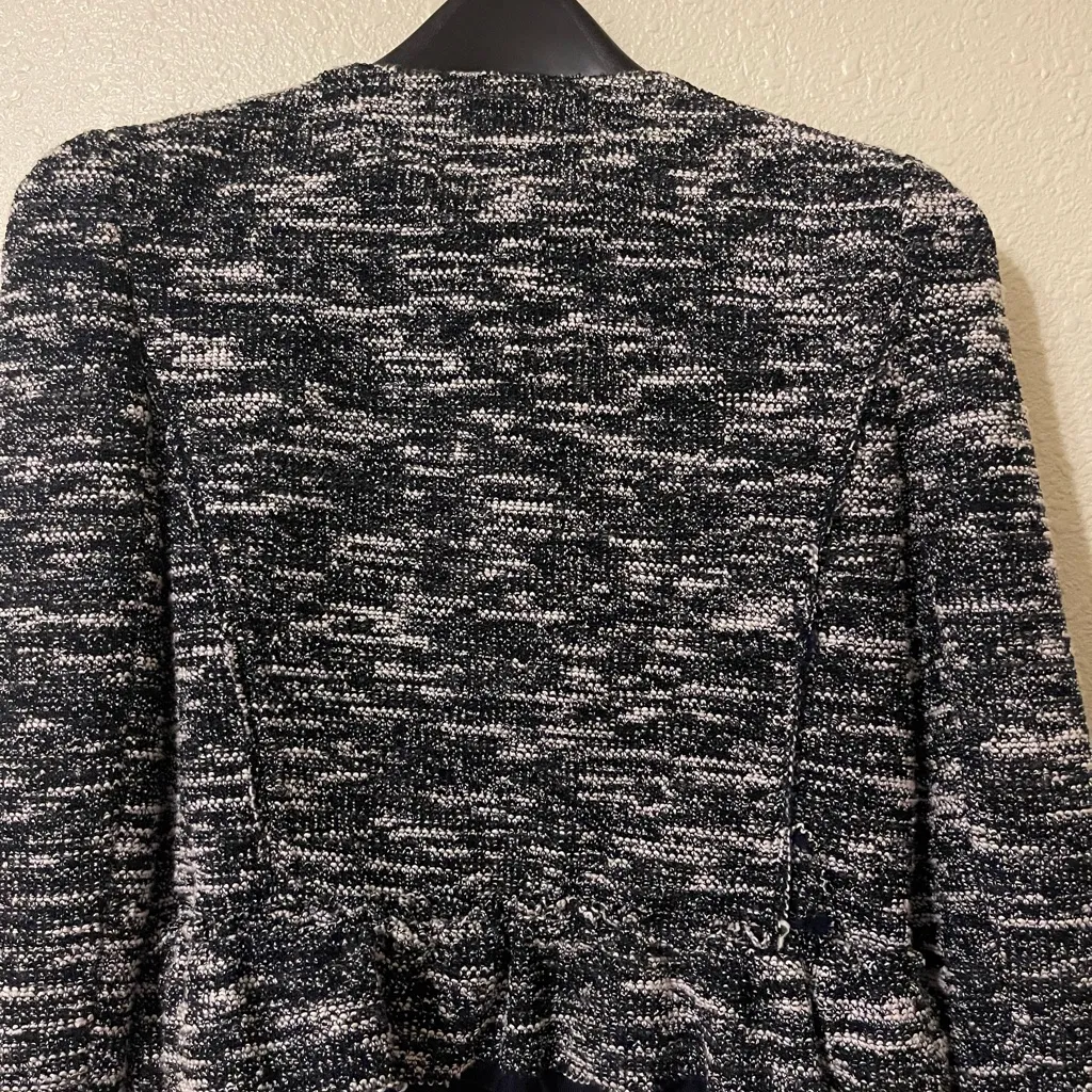 1901 Bow Front Crop Tweed Business Casual ‎ Jacket - Image 6