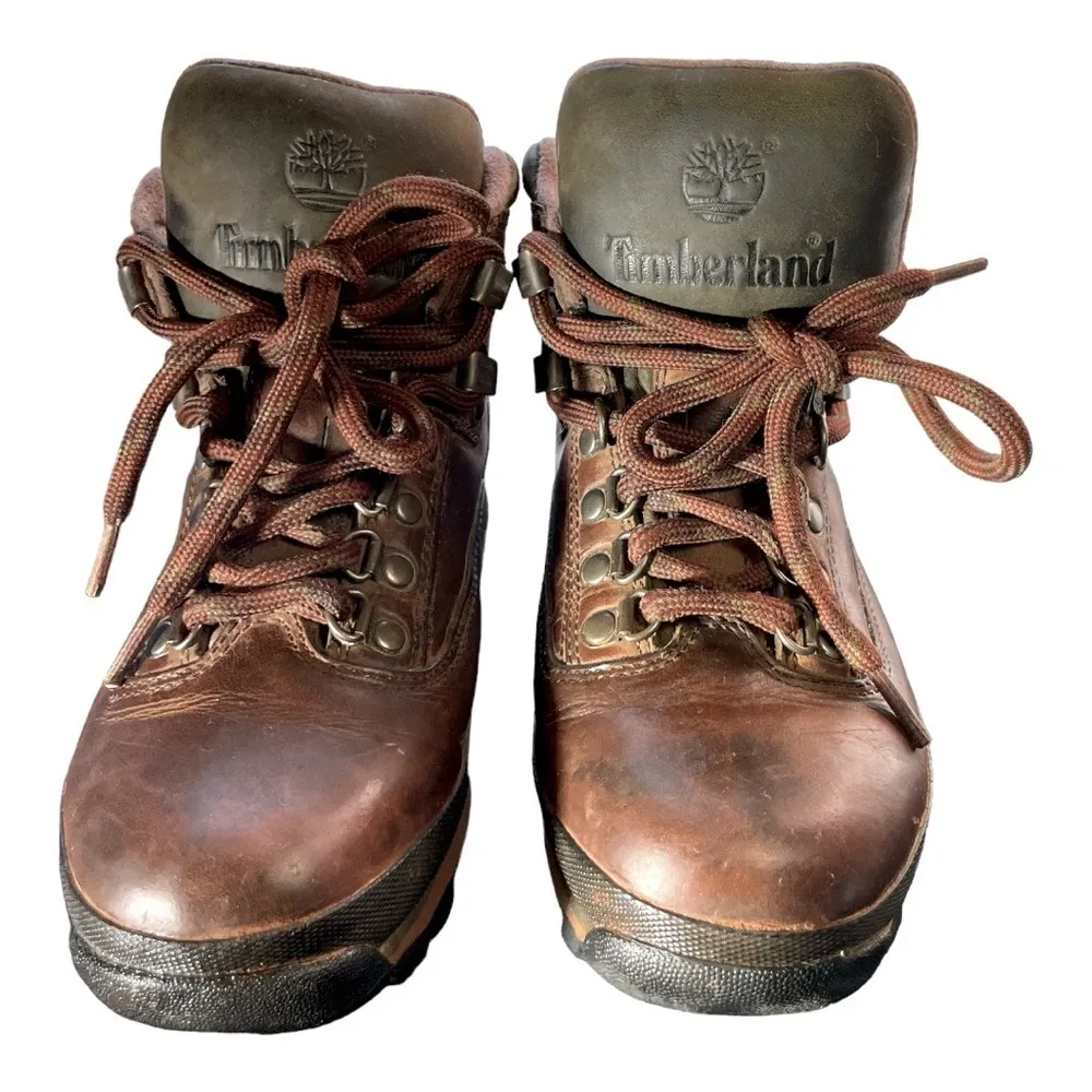 Timberland Euro Hiker 95301 Women’s Brown Leather  Waterproof boot sz: 7M - Image 6