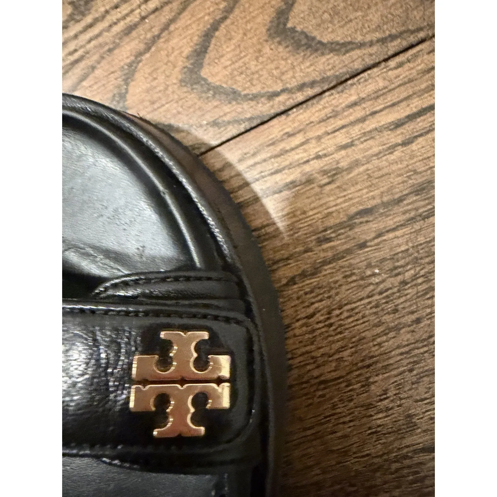 Tory Burch Kira Sport Sandal Black Leather Sz 7.5 $300 MSRP - Image 13