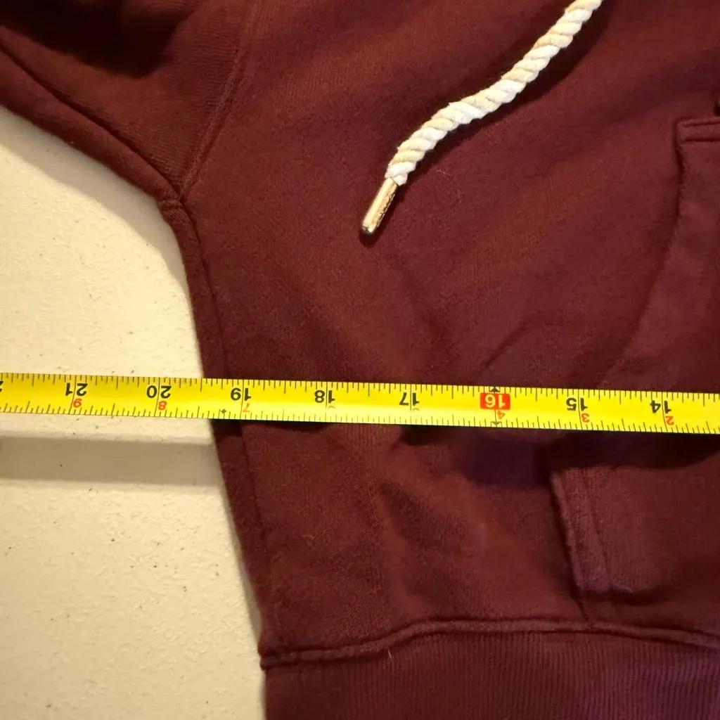 PINK Victorias Secret IVY TERRY SHRUNKEN FULL-ZIP HOODIE Wild Rose Medium Crop - Image 5