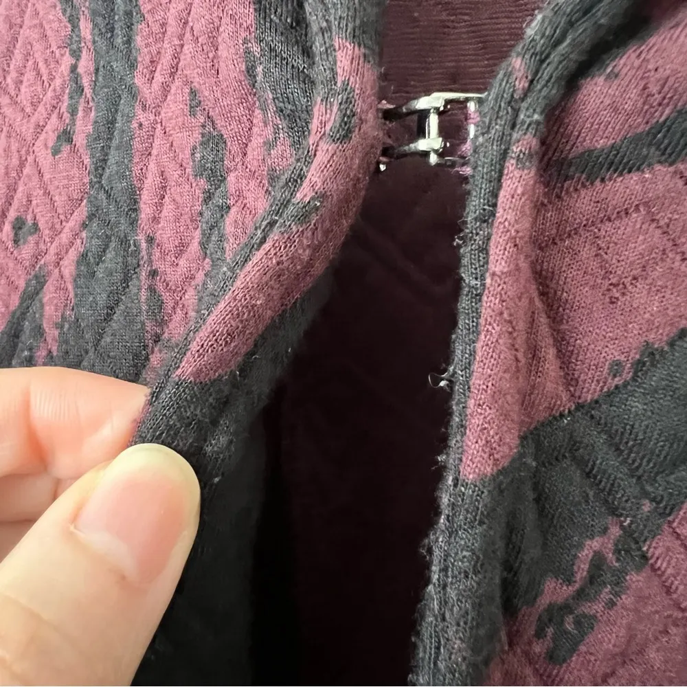 Weston Plum Purple & Black Peplum Blazer Jacket Size XSmall EUC - Image 4