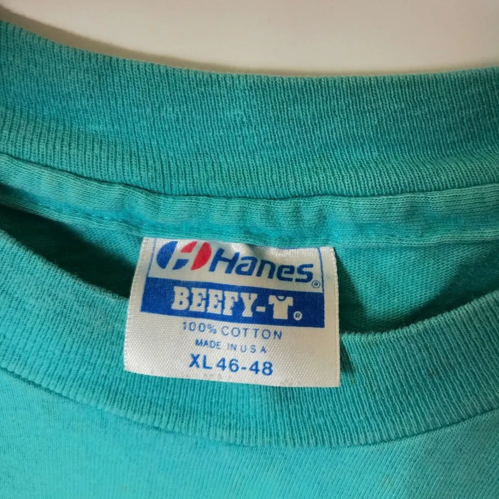 Vintage Distressed 8th Biennal Conference On The Biology T Shirt Blue XL - Image 14