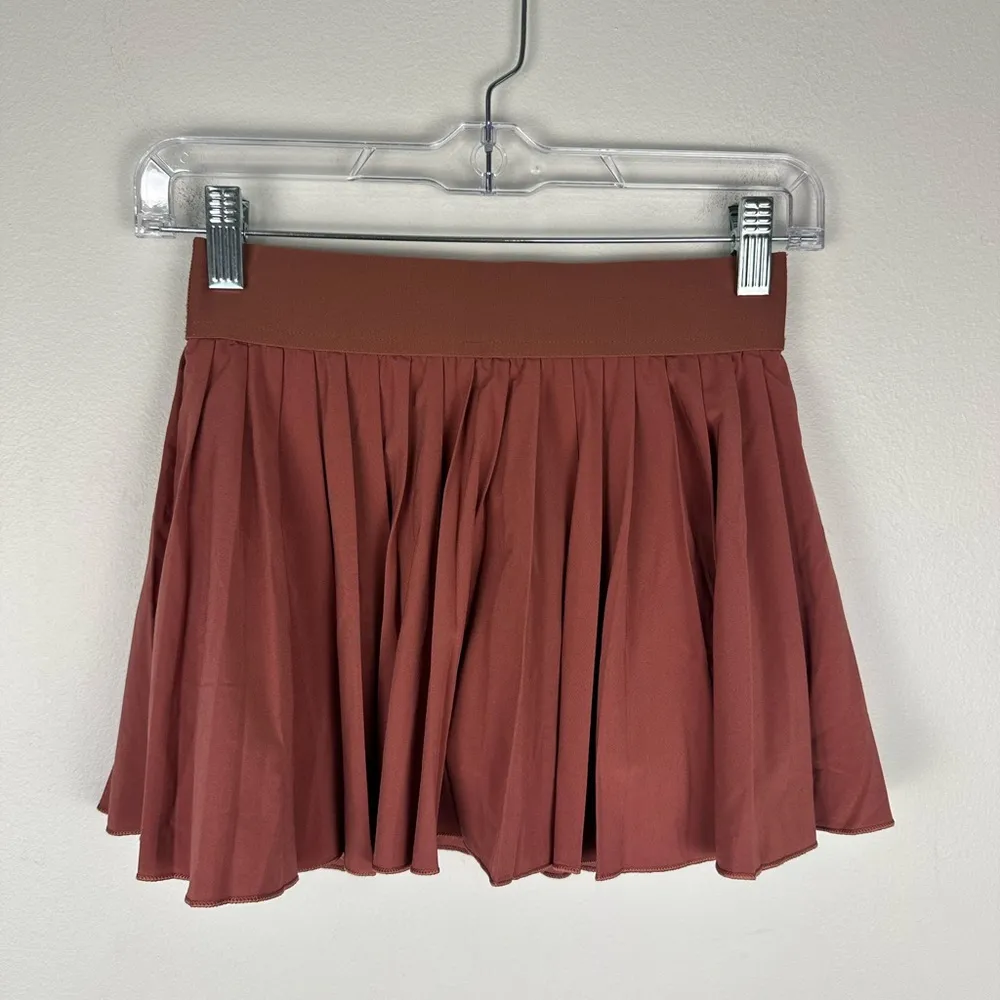 TNA Action Tennis Micro Pleated Tennis Skirt Women’s Sz XS Pink - Image 4