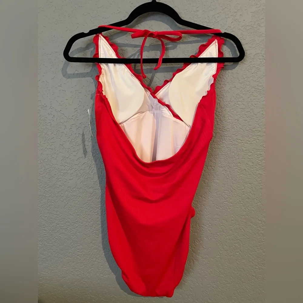 NWT Old Navy Red One Piece swimsuit Size L - Image 7