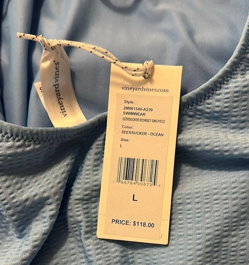 Vineyard Vines Light Blue Women Swim One Piece - Image 5