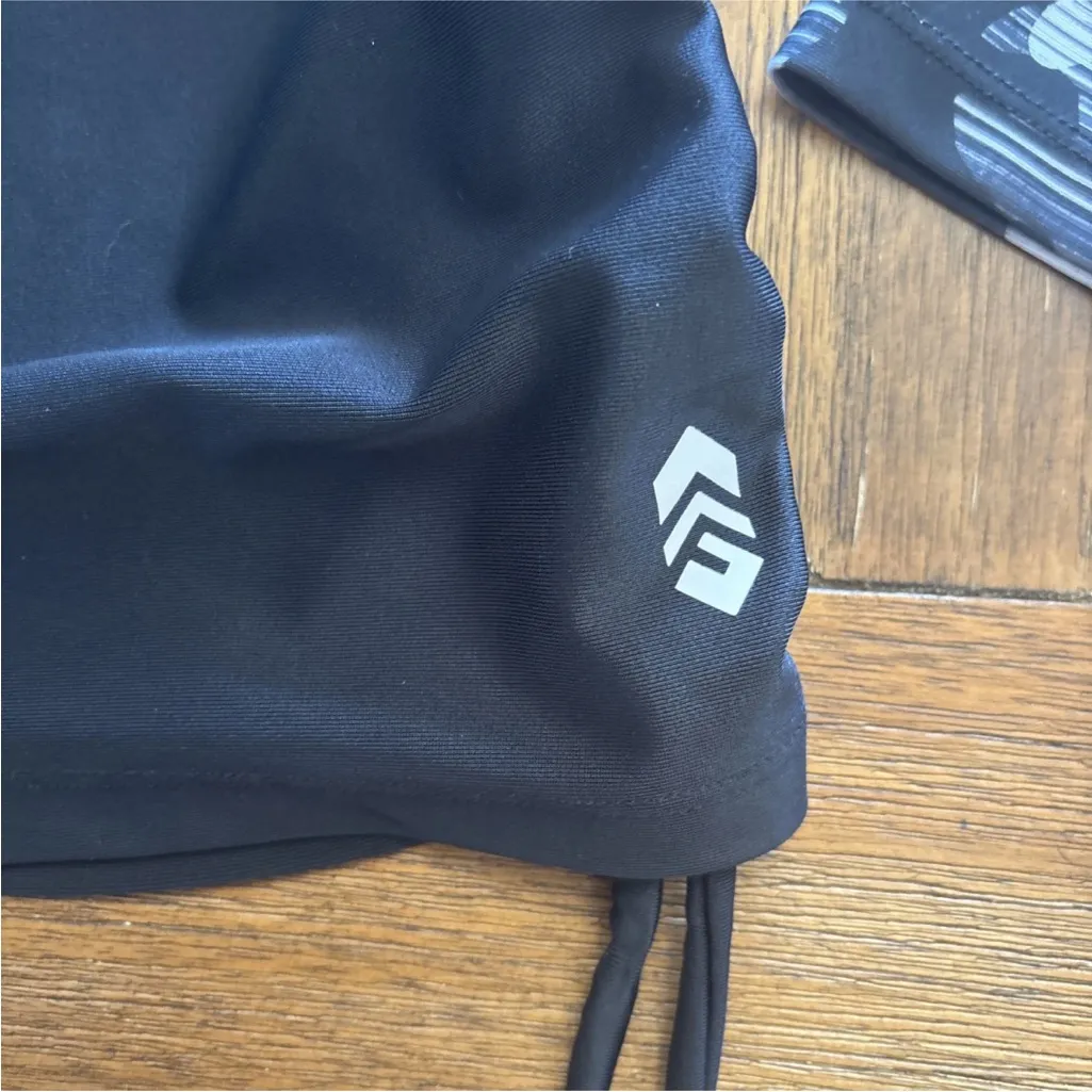 Free Country Top Womens S 4/6 Gray Black Camo Arms Drawstrings 1/4 Zip Pullover - Image 10