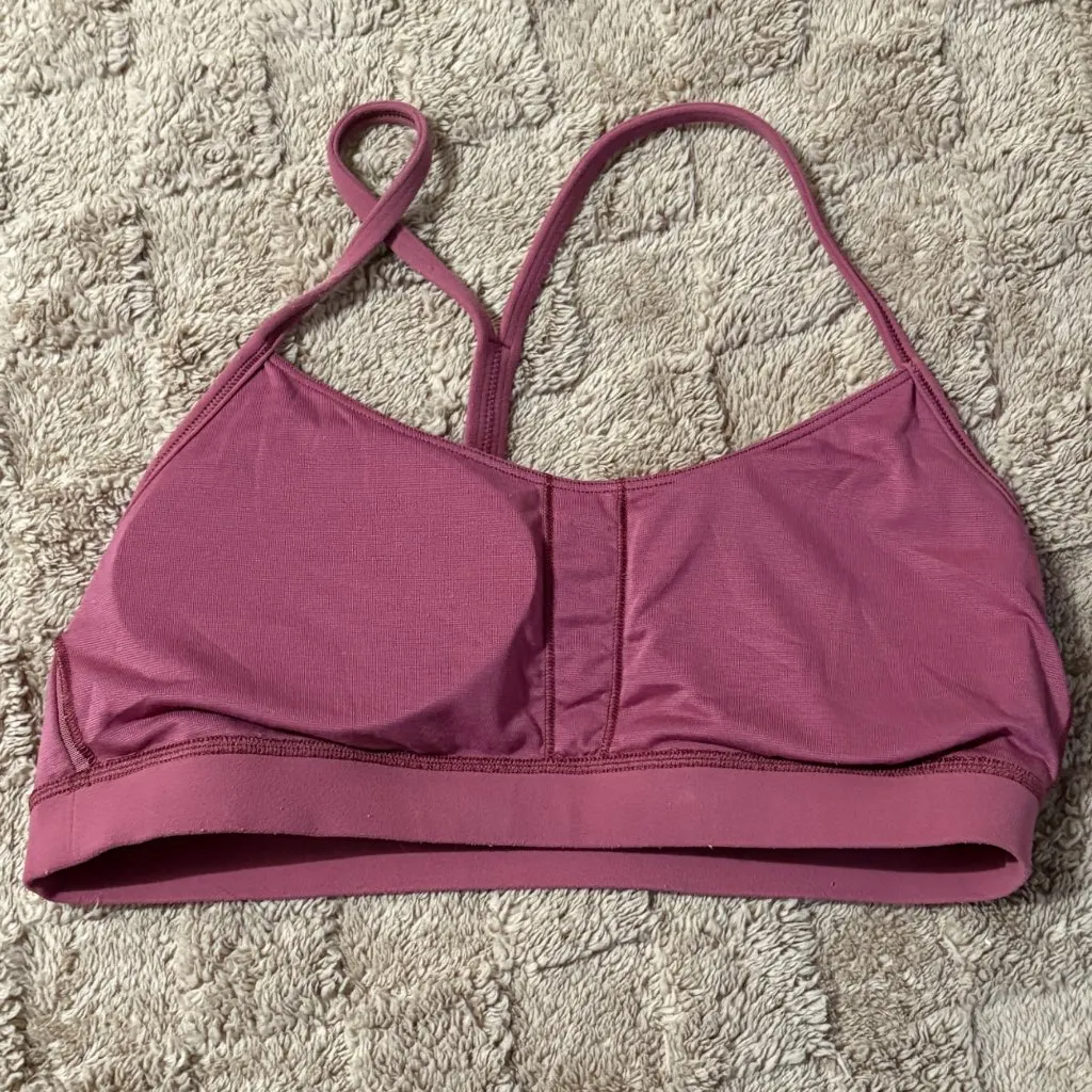 EXCELLENT Lululemon Flow Y Sports Yoga Bra Nulu Misty Merlot B/C Activewear 10 - Image 5