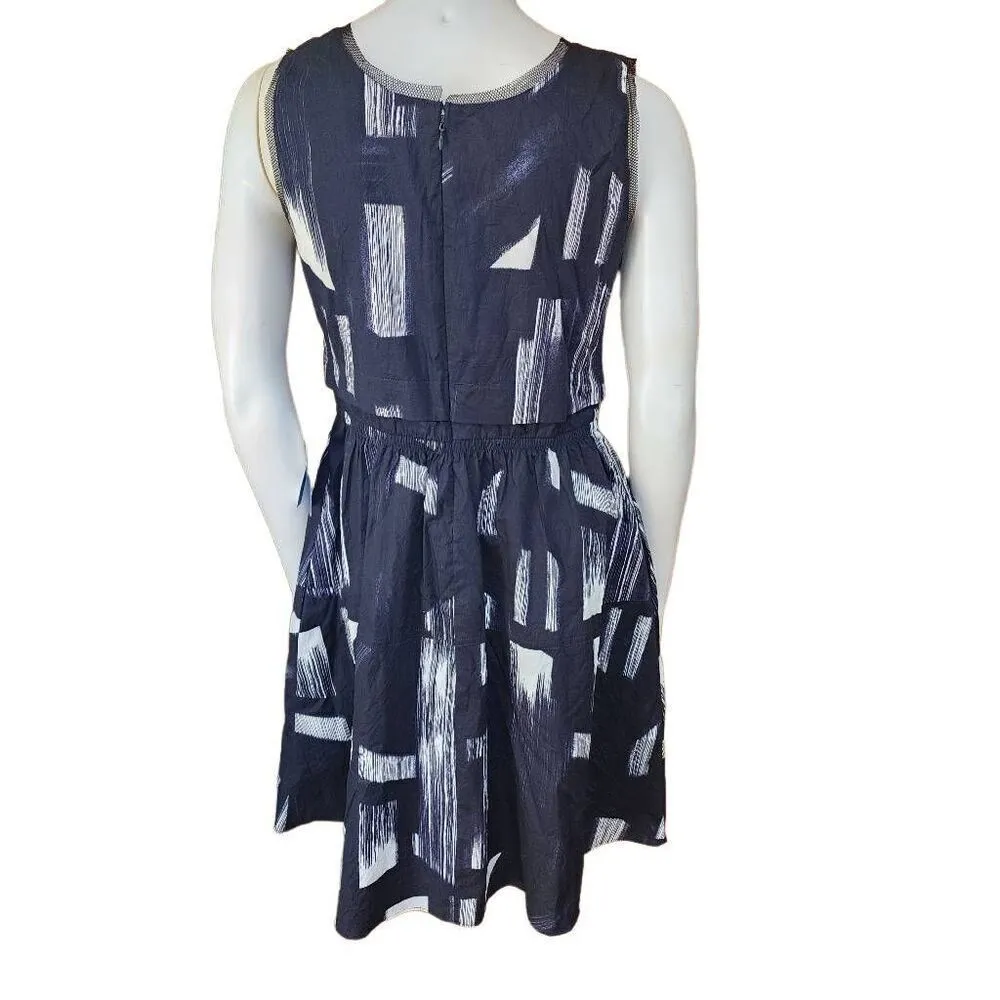 NWT Simply Vera Vera Wang Black & White Sleeveless Dress with Pockets (S) - Image 4