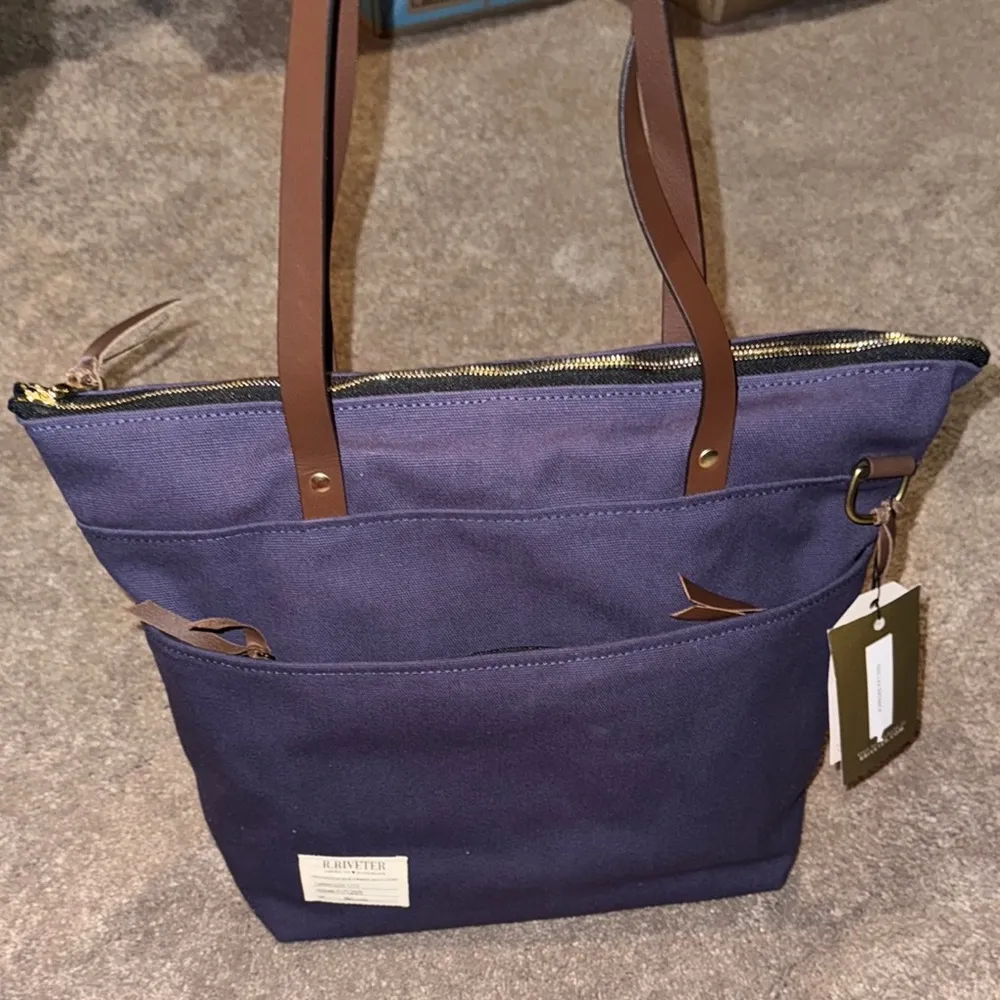 R. Riveter The Ada Canvas Tote Blue - Image 7
