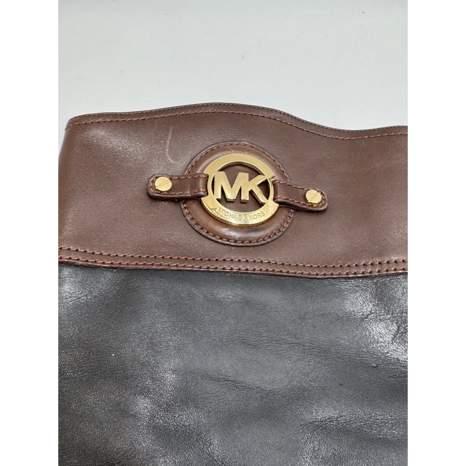 Michael Kors · 7M · Two-Tone Riding Boots · Leather · Black/Brown - Image 5