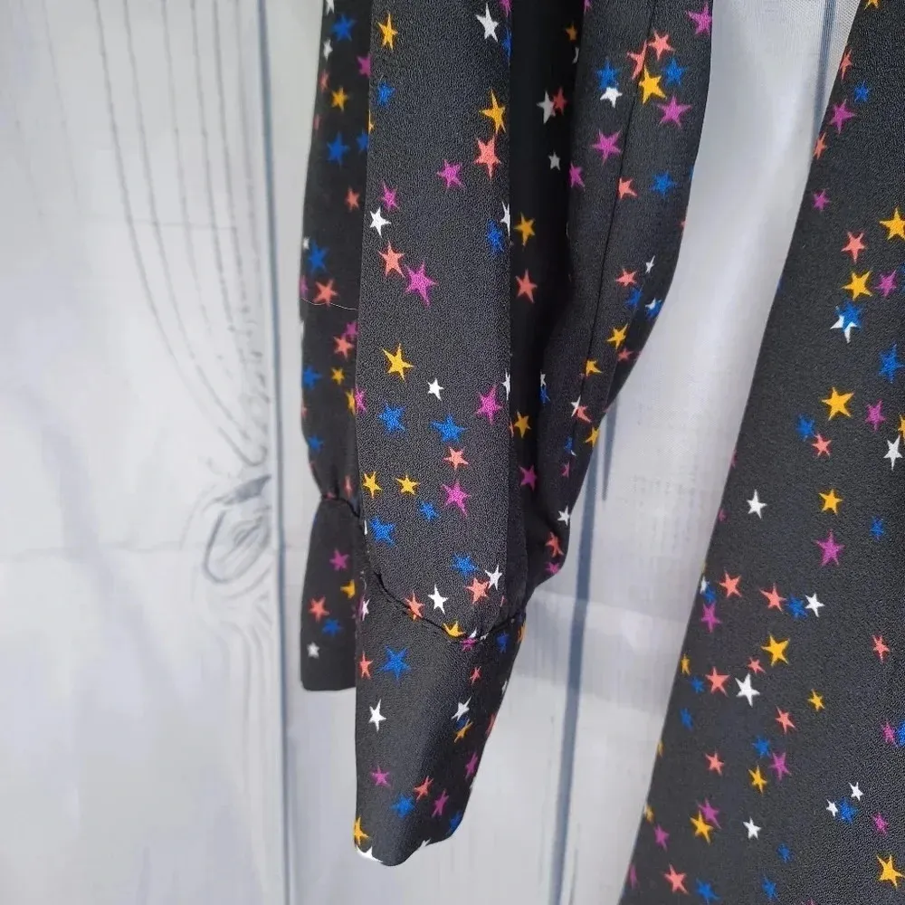 Popsugar long sleeve sheer wrap dress - Image 7