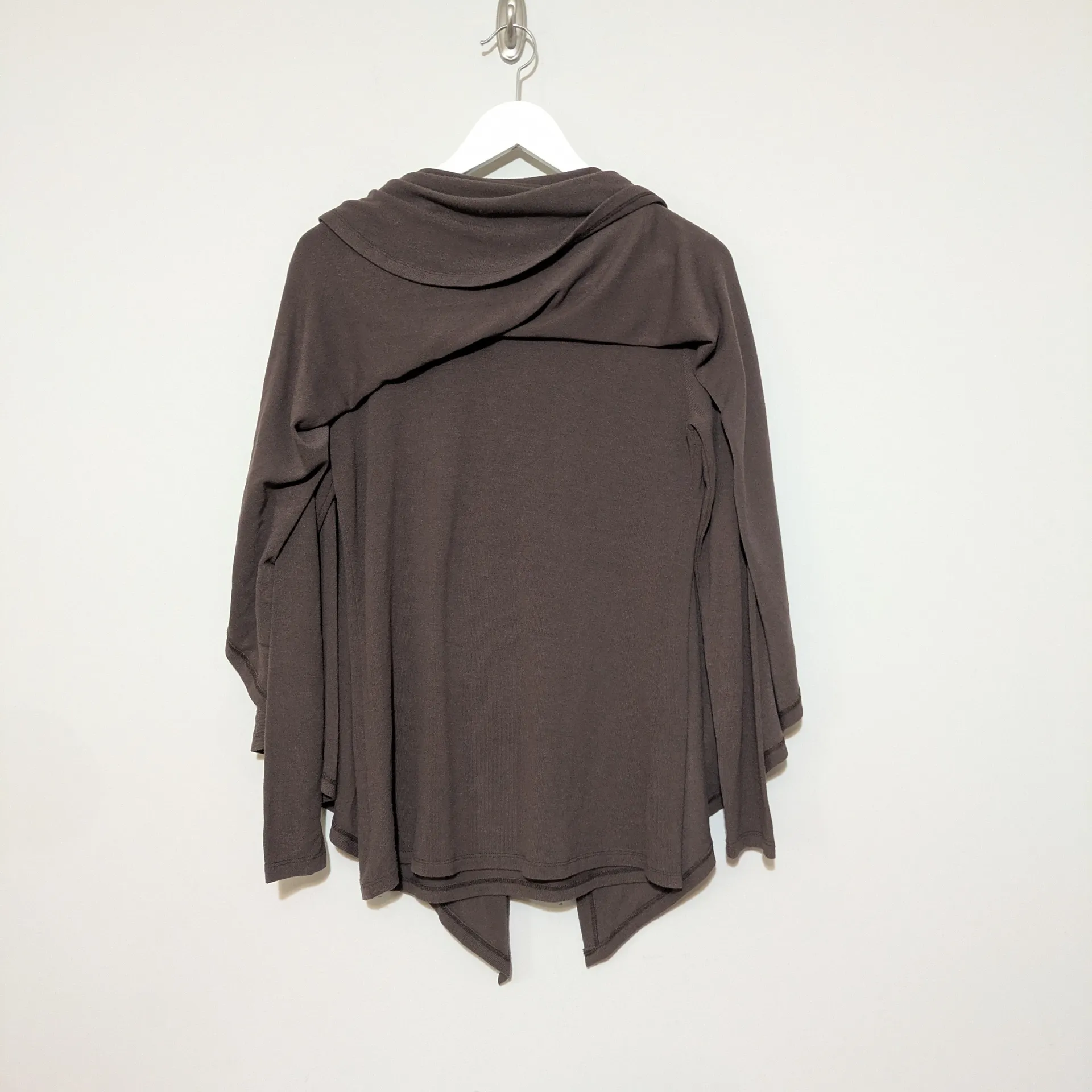 Coco + Carmen Minny Cardigan Poncho Layered Brown Women's Sweater Medium - Image 7