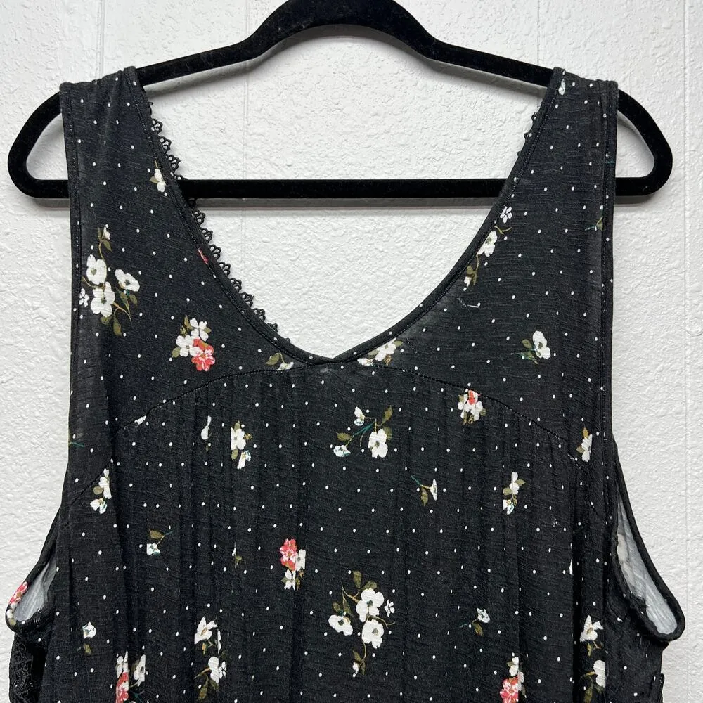 Maurices Baby doll Floral Lace Top Womens 2X Cottagecore Gardencore Flowy - Image 6