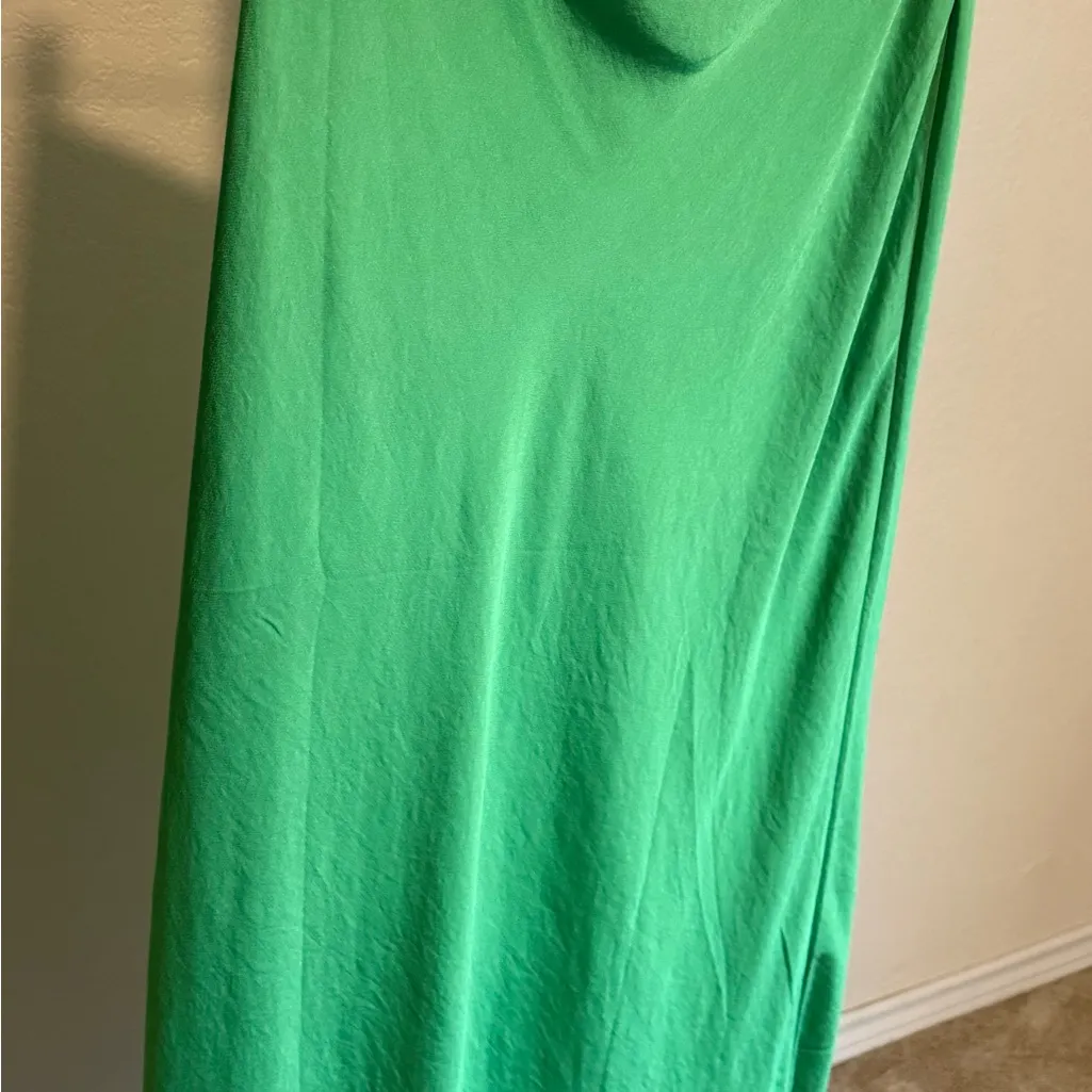 Green MNG (mango?) Large Women's Slip Bright Green Skirt - Image 4