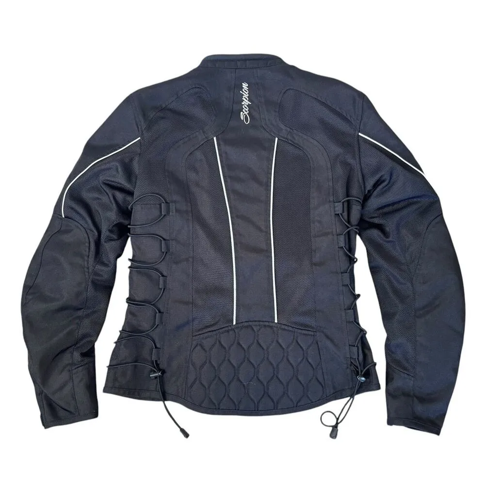 SCORPION Get Stung Black Women's Nip Tuck II Motorcycle Zip Up Jacket Size M NEW Size M - Image 7